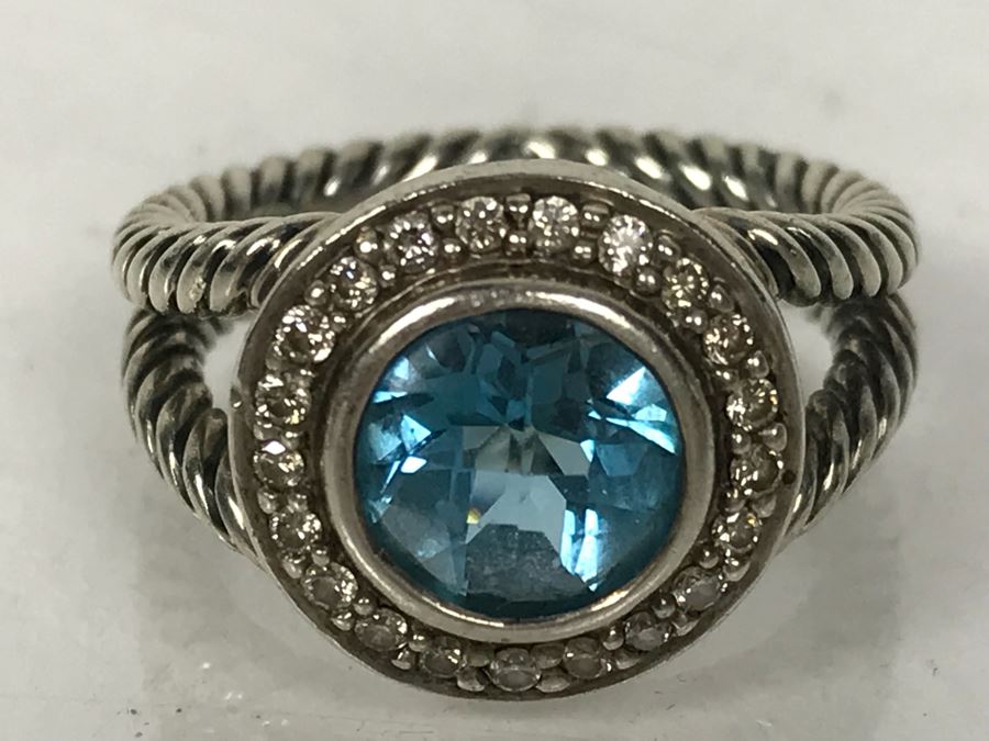 David Yurman Sterling Silver Ring Size 6.5 6.6g [Photo 2]