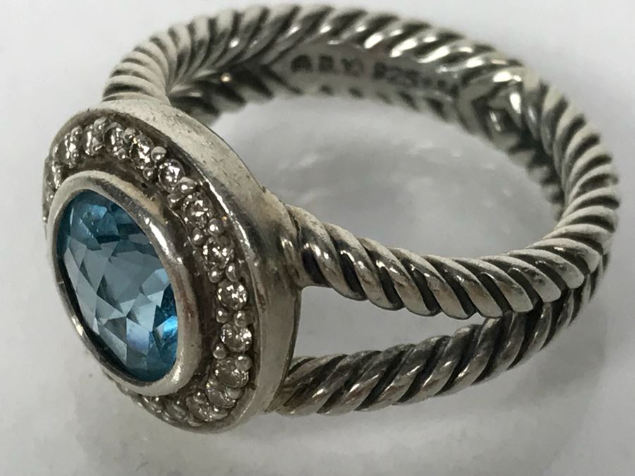 David Yurman Sterling Silver Ring Size 6.5 6.6g [Photo 6]