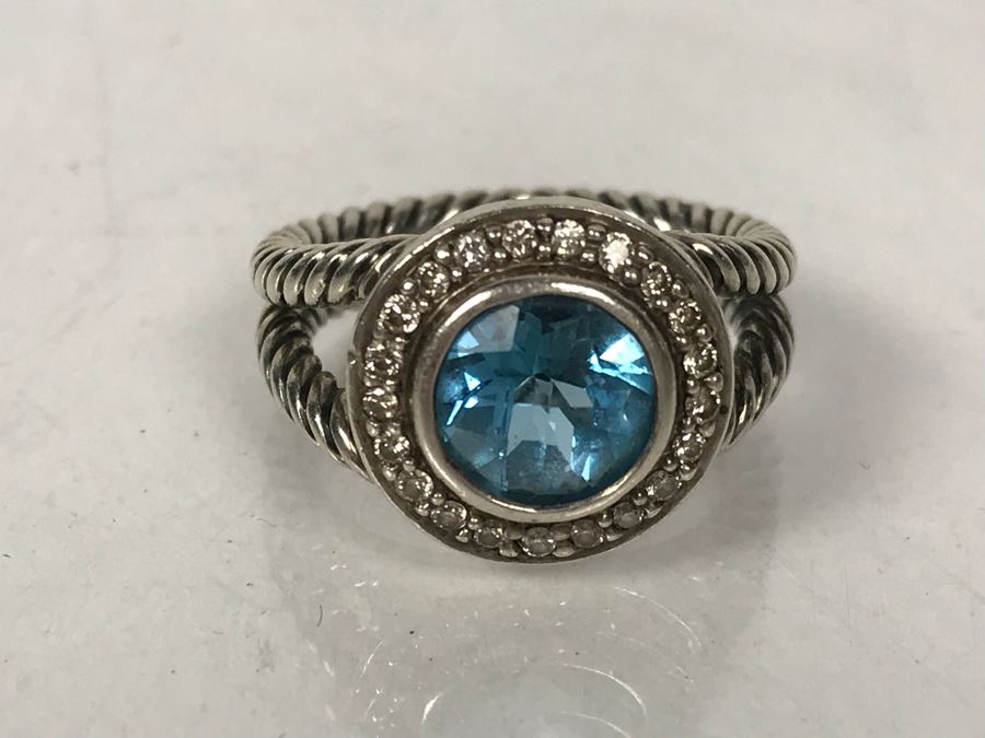 David Yurman Sterling Silver Ring Size 6.5 6.6g [Photo 13]