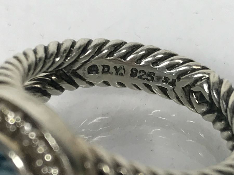 David Yurman Sterling Silver Ring Size 6.5 6.6g