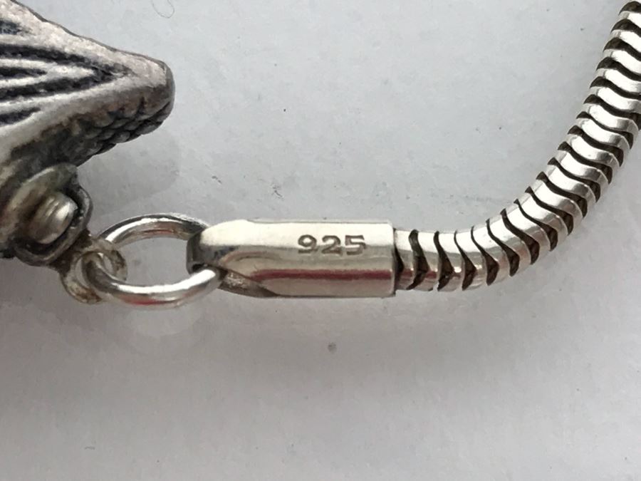 Sterling Silver Multi-Stone Necklace 38.3g [Photo 13]