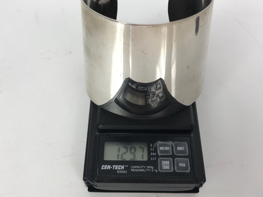 Huge Hallmarked Sterling Silver Wonder Woman Style Cuff Bracelet 129.7g [Photo 21]