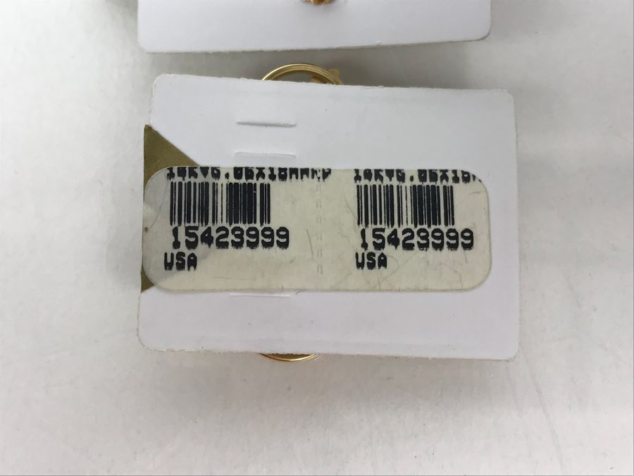 14k Gold Pearl Strand Necklace And Pair Of 14k Gold Earrings 6.3g TW [Photo 15]