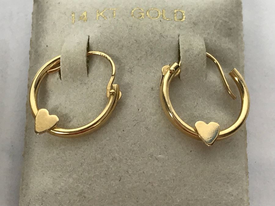 14k Gold Pearl Strand Necklace And Pair Of 14k Gold Earrings 6.3g TW [Photo 10]