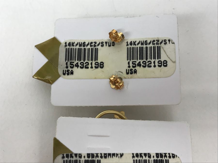 14k Gold Pearl Strand Necklace And Pair Of 14k Gold Earrings 6.3g TW [Photo 16]