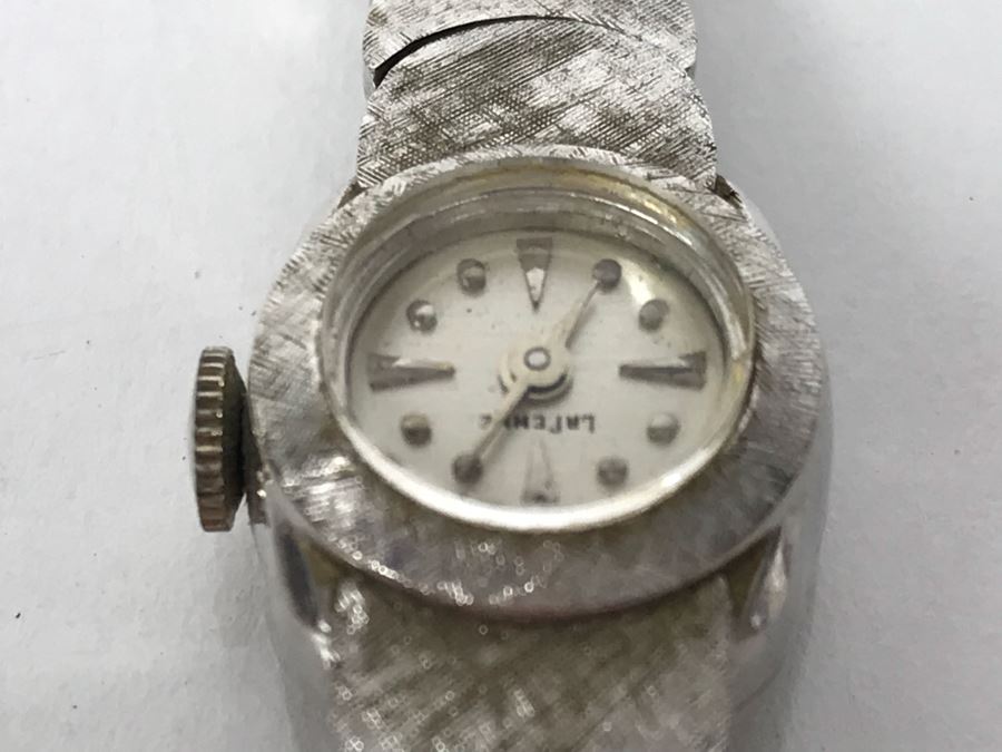 Ladies Vintage 14k White Gold LaFemme Watch And 14k White Gold Watch Band Working 24g [Photo 13]
