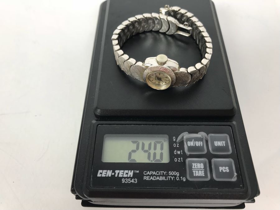 Ladies Vintage 14k White Gold LaFemme Watch And 14k White Gold Watch Band Working 24g [Photo 17]