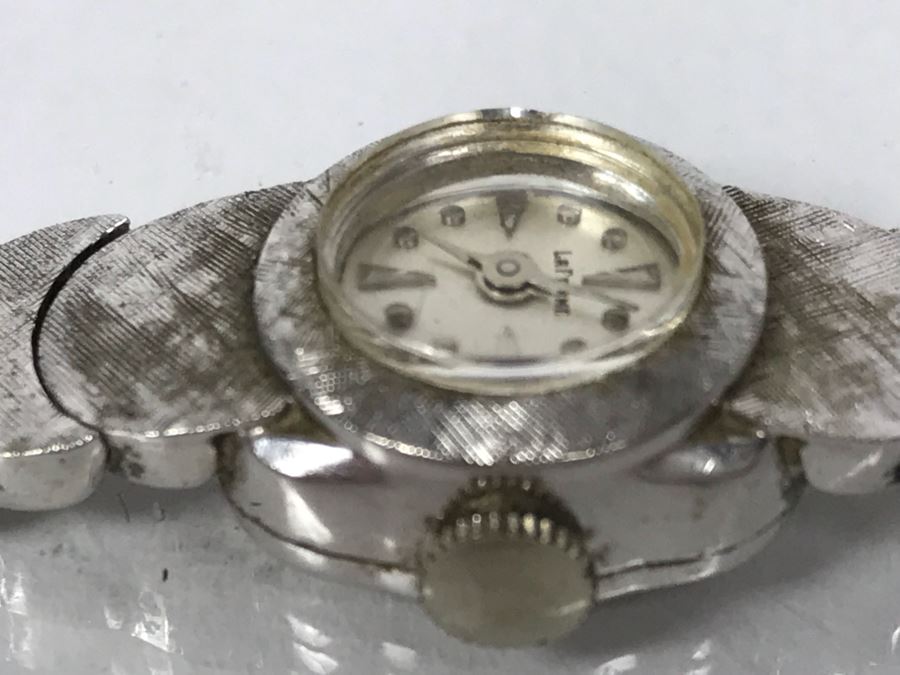 Ladies Vintage 14k White Gold LaFemme Watch And 14k White Gold Watch Band Working 24g [Photo 12]