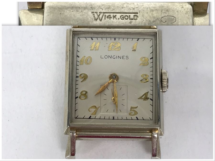 Mens 14k Gold Longines Watch Working (No Watch Band) 22.7g [Photo 1]