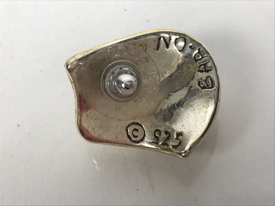 Sterling Silver Necklace And Matching Earrings By N.S. Bar-On With Box 66g [Photo 9]