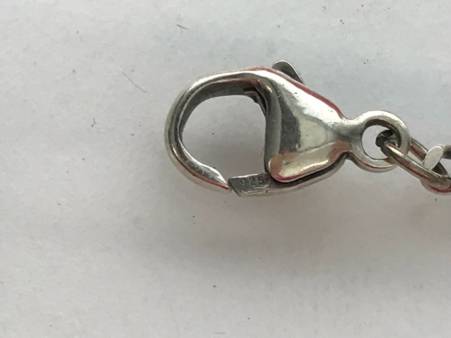 Sterling Silver Necklace And Matching Earrings By N.S. Bar-On With Box 66g [Photo 7]