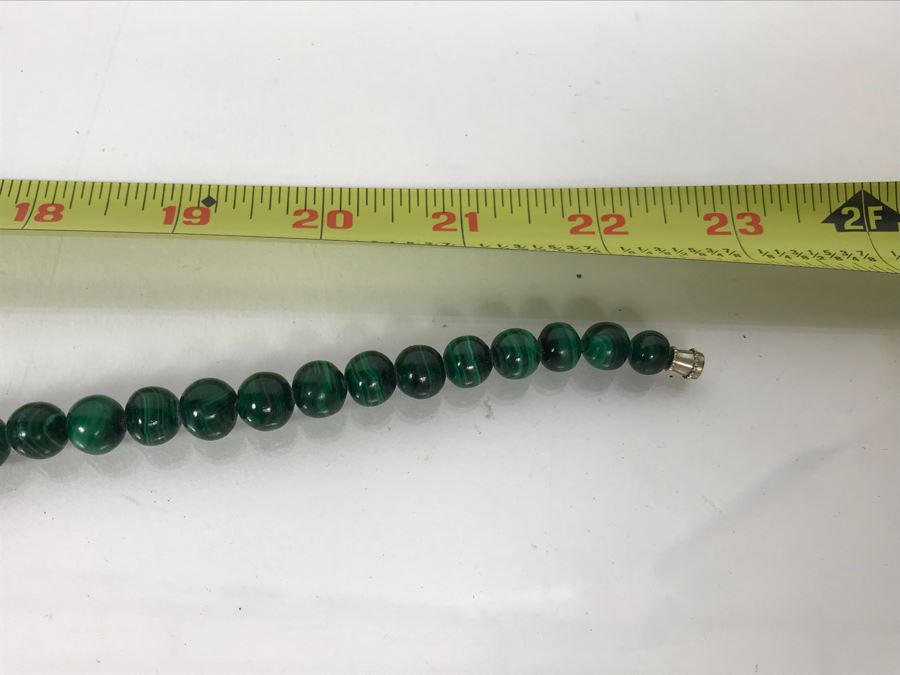 Malachite Bead Necklace 22'L [Photo 7]