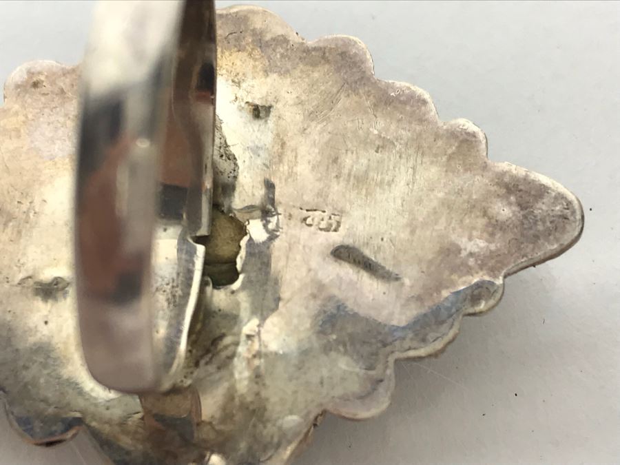 Large Sterling Silver Ladies Ring Size 12.2g [Photo 5]