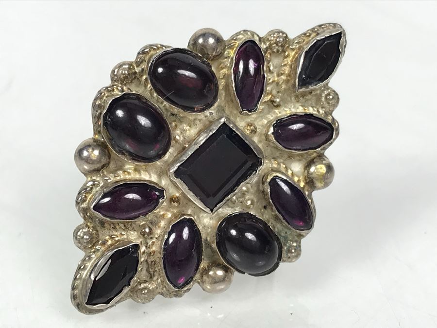 Large Sterling Silver Ladies Ring Size 12.2g [Photo 2]