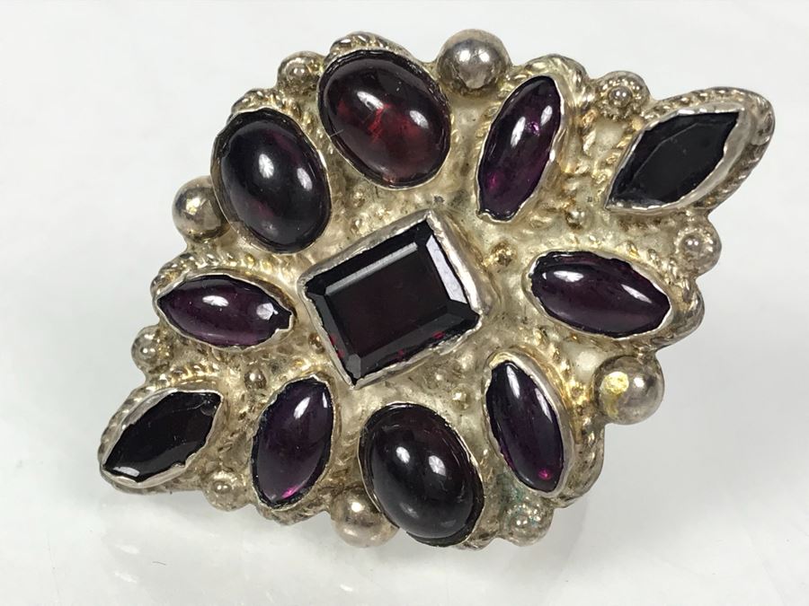 Large Sterling Silver Ladies Ring Size 12.2g [Photo 3]