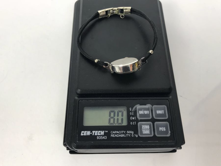 14k White Gold Vintage Germinal Voltaire Ladies Watch Working 8g [Photo 13]