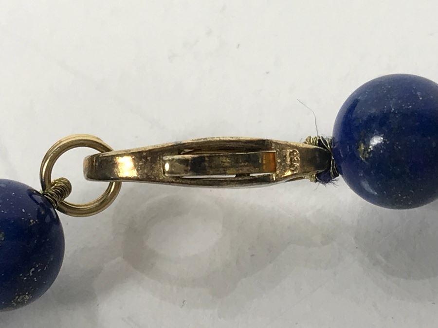 Sterling Silver Lapis Lazuli Necklace 50.4g [Photo 5]