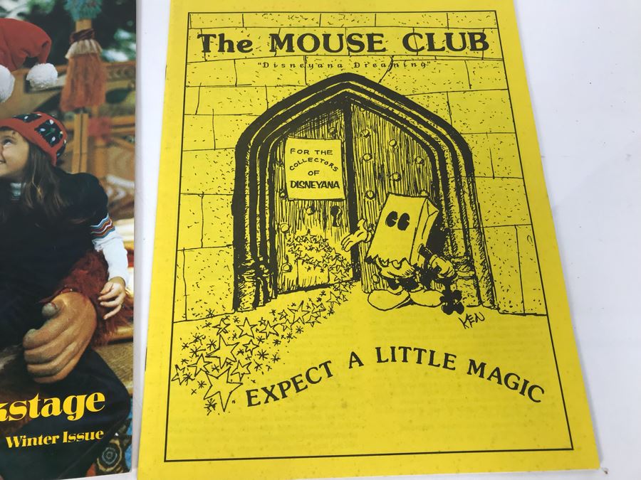 Vintage Dineyland Related Publications Including Pepsi-Cola World Feb 1963, (2) The 'E' Ticket Number 15 Disneyland's Mark Twain, Backstage At Disneyland 1974, The Mouse Club Disneyana Dreaming And Disneyland LINE 1986 [Photo 18]