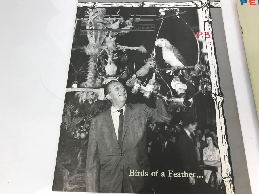 Vintage Dineyland Related Publications Including Pepsi-Cola World Feb 1963, (2) The 'E' Ticket Number 15 Disneyland's Mark Twain, Backstage At Disneyland 1974, The Mouse Club Disneyana Dreaming And Disneyland LINE 1986 [Photo 20]