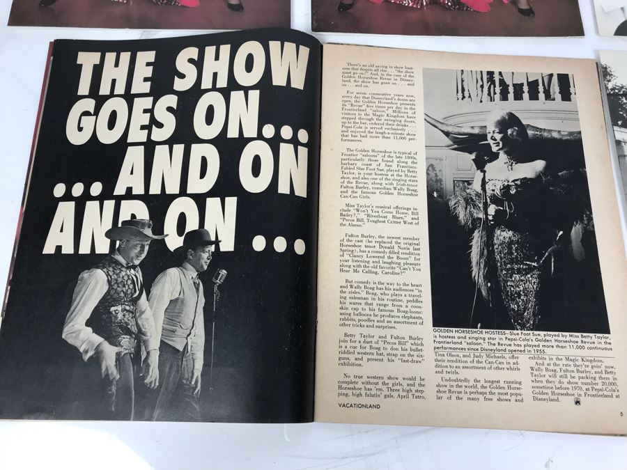 Disneyland Vacationland And Disneyland Line Publications Magazines [Photo 10]