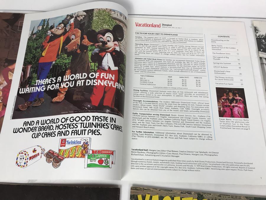 Disneyland Vacationland And Disneyland Line Publications Magazines [Photo 16]
