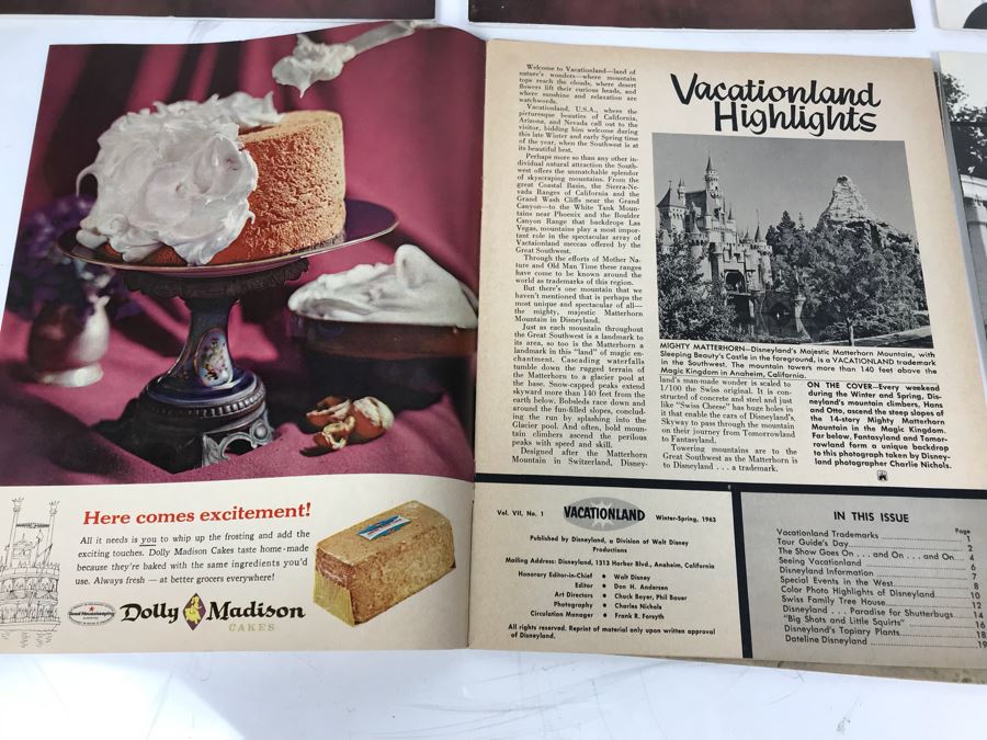 Disneyland Vacationland And Disneyland Line Publications Magazines [Photo 8]