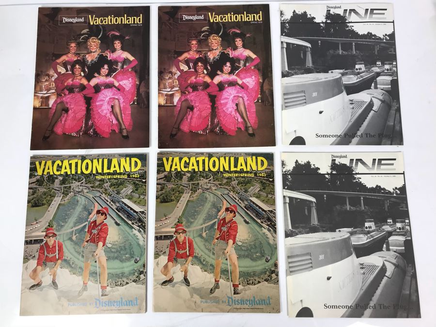 Disneyland Vacationland And Disneyland Line Publications Magazines