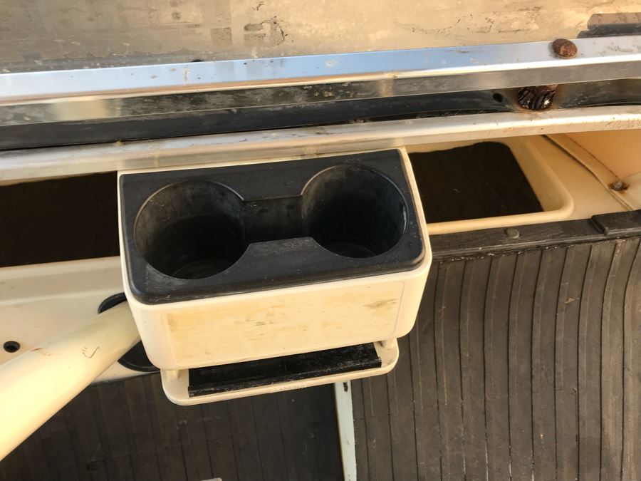 Working YAMAHA Electric Golf Cart (Client Recently Paid $750 To Service Cart 5 Months Ago) With Portable Battery Charger (Note That One Tire Is Flat And May Need Replacing) [Photo 17]