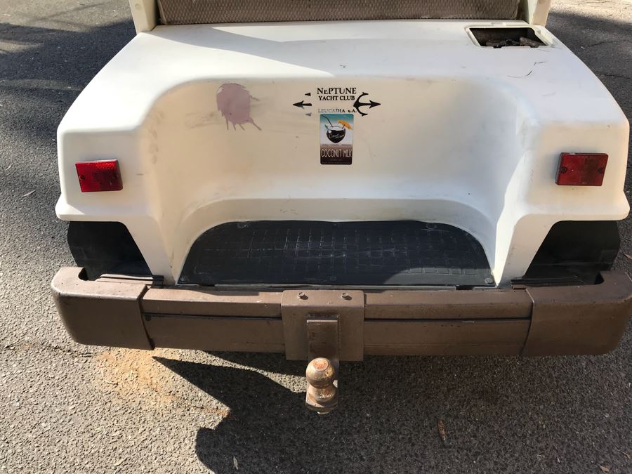 Working YAMAHA Electric Golf Cart (Client Recently Paid $750 To Service Cart 5 Months Ago) With Portable Battery Charger (Note That One Tire Is Flat And May Need Replacing) [Photo 6]
