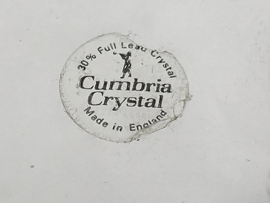 Pair Of Cumbria Crystal Hand Crafted Luxury English Stemware Glasses [Photo 6]