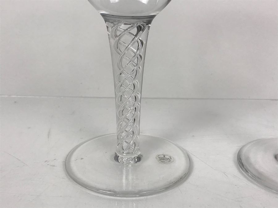 Pair Of Cumbria Crystal Hand Crafted Luxury English Stemware Glasses [Photo 3]