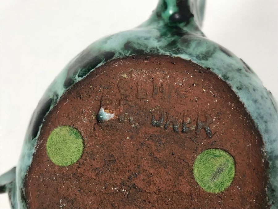 Rare Signed Vintage Clive Brooker Cermaic Fish English Pottery Studio Art Pottery [Photo 10]