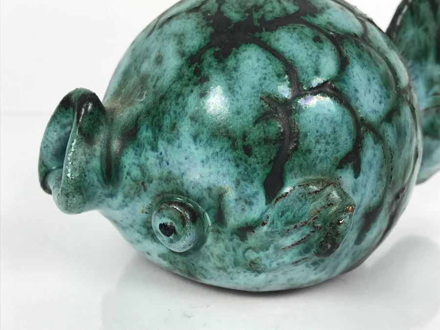 Rare Signed Vintage Clive Brooker Cermaic Fish English Pottery Studio Art Pottery [Photo 4]