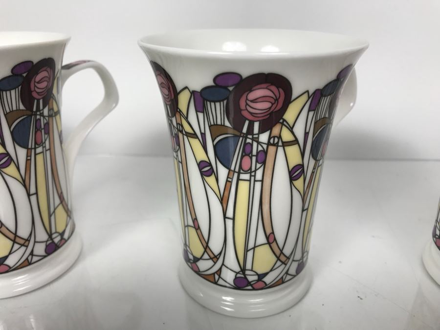 Collection Of Dunoon Fine Bone China Roxburgh Jane Goodwin Coffee Cups And Dunoon Stoneware Mackintosh Adapted By Joanne Triner Coffee Cups [Photo 9]