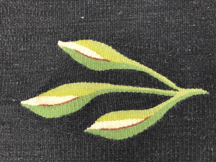 Signed Vintage Persian Kilim Hand Knotted Wool Rug In Floral Pattern 7'5' X 10' [Photo 12]