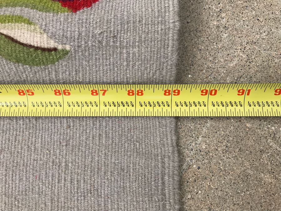 Signed Vintage Persian Kilim Hand Knotted Wool Rug In Floral Pattern 7'5' X 10' [Photo 22]