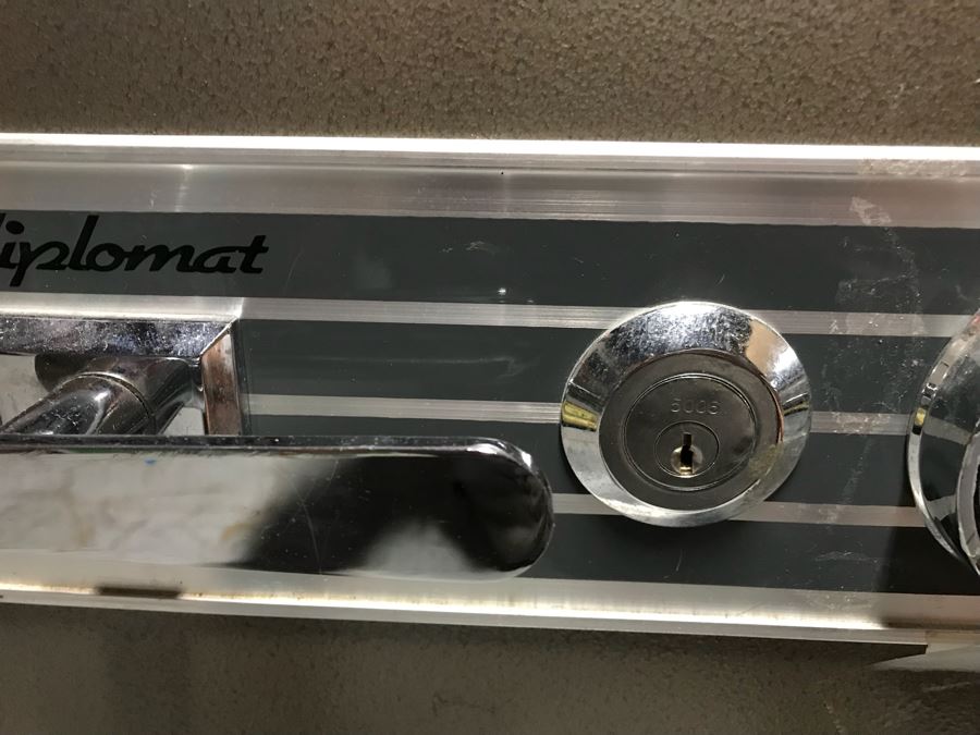 Diplomat Safes Safe - Unopened Unknown Contents Inside (Probably Paperwork) - DO NOT Have Safe Combination Or Key - Great Side Table [Photo 4]