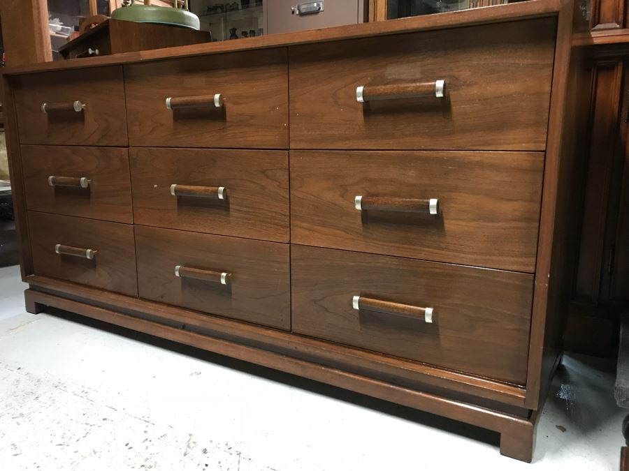 Mid Century Modern 9Drawer Chest Of Drawers Dresser By American Of
