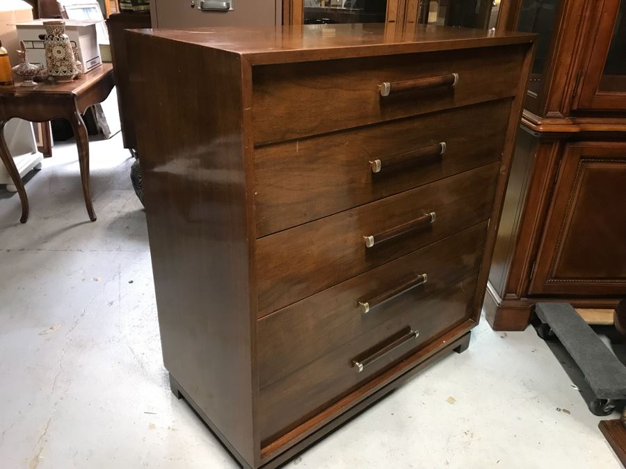 Mid Century Modern 5-Drawer Highboy Chest Of Drawers Dresser By ...