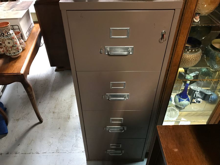 4-Drawer Filing Cabinet Safe With Key [Photo 2]
