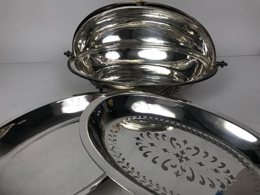 Vintage Ward Of B'Ton England Silver Plate Breakfast Server Patent Hemispherical [Photo 15]