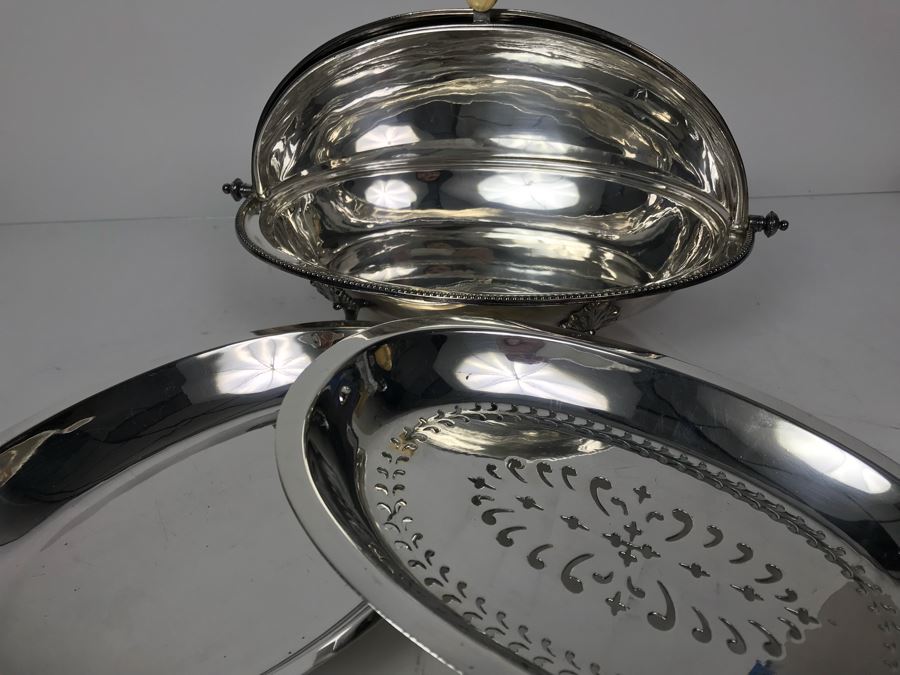 Vintage Ward Of B'Ton England Silver Plate Breakfast Server Patent Hemispherical [Photo 16]