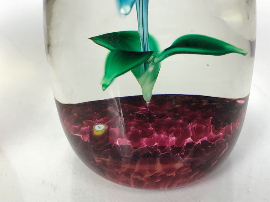 Vintage Okra And Strathearn Signed Glass Paperweights [Photo 6]