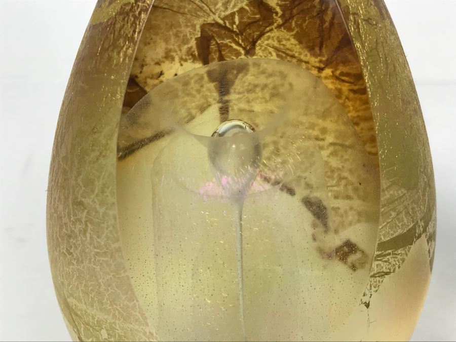 Vintage Okra And Strathearn Signed Glass Paperweights [Photo 3]