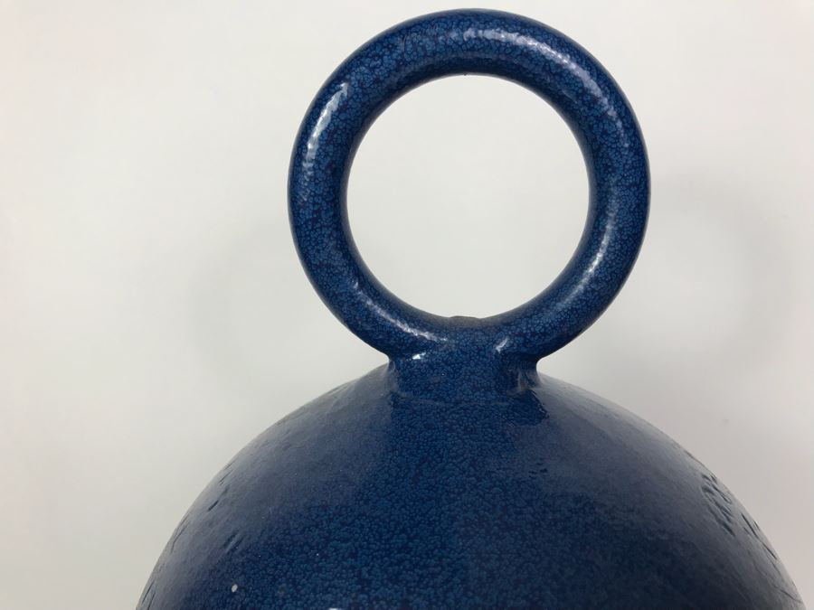 Large Signed Metal Dragonfly Bell By Artist MIC [Photo 5]