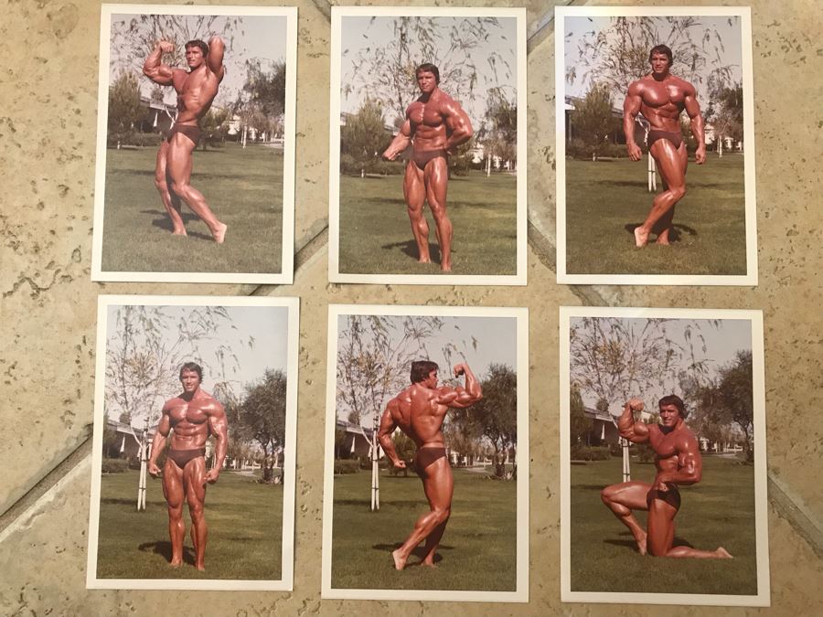 Collection Of (6) Vintage Color Photographs Of An Early Arnold Schwarzenegger By Photographer Dr. Michael Walczak [Photo 1]