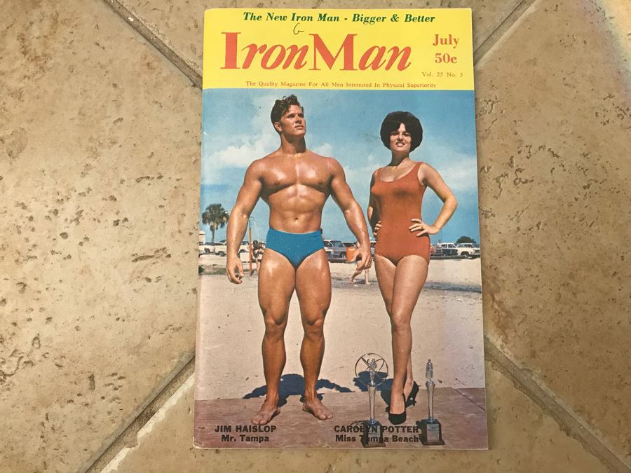 Vintage 1965 Iron Man Bodybuilding Magazine