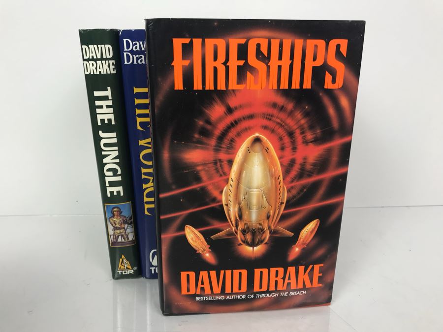 (7) First Edition Hardcover Books By David Drake