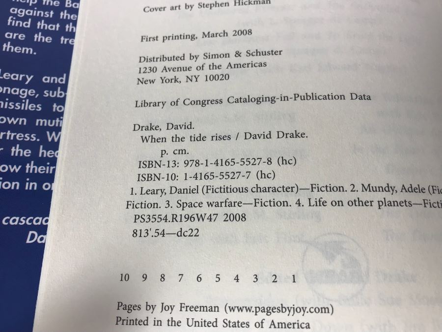 (9) First Printing Hardcover Books By David Drake [Photo 3]