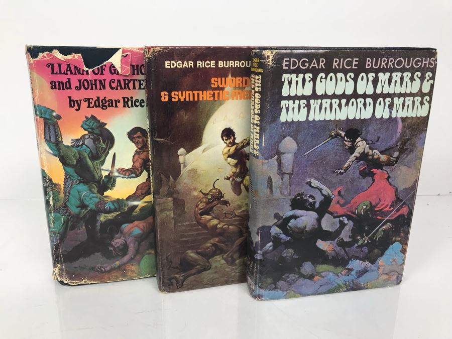 (3) Hardcover Books By Edgar Rice Burroughs [Photo 1]